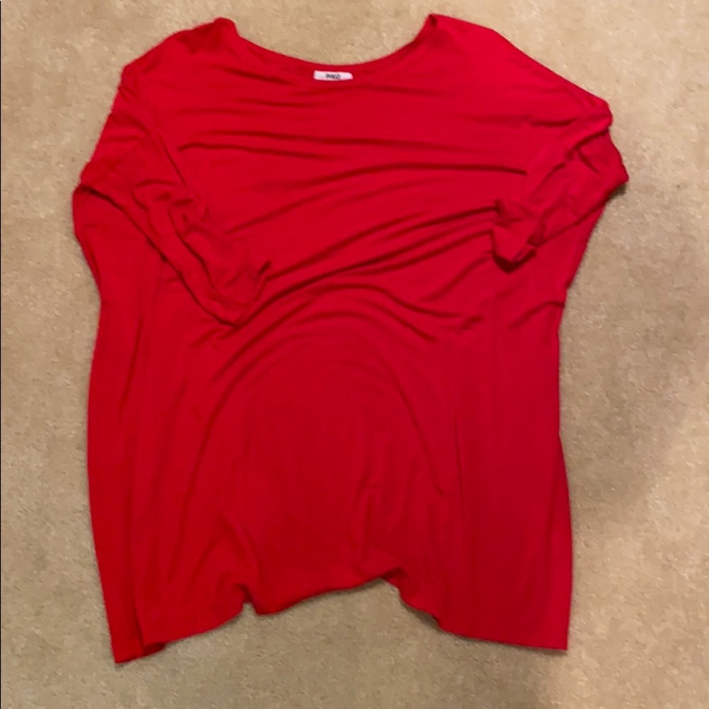 Red Piko tunic. Size small.